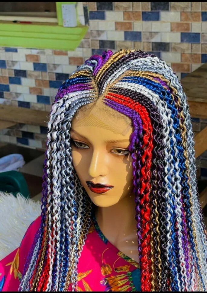 (SALES) WATERMELON BRAIDED WIG 28″