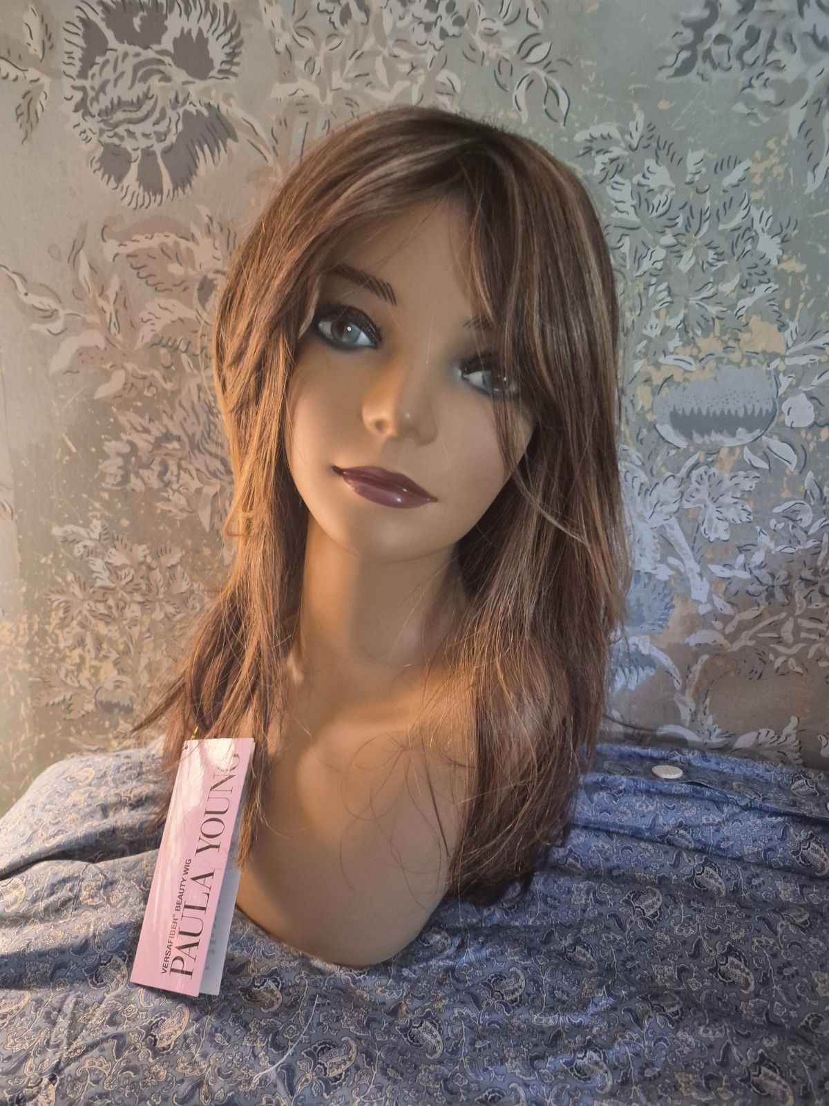 Paula Young VersaFiber A0040 NOLA Layered Straight Wig Free-Part Heat Resistant