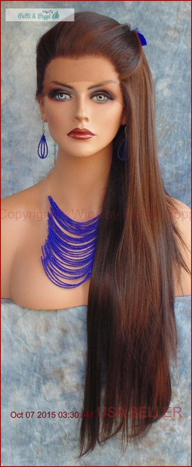 LONG SILKY STRAIGHT HEAT SAFE LACE FRONT WIG CLR FS4.30 LUSTROUS SEXY 156