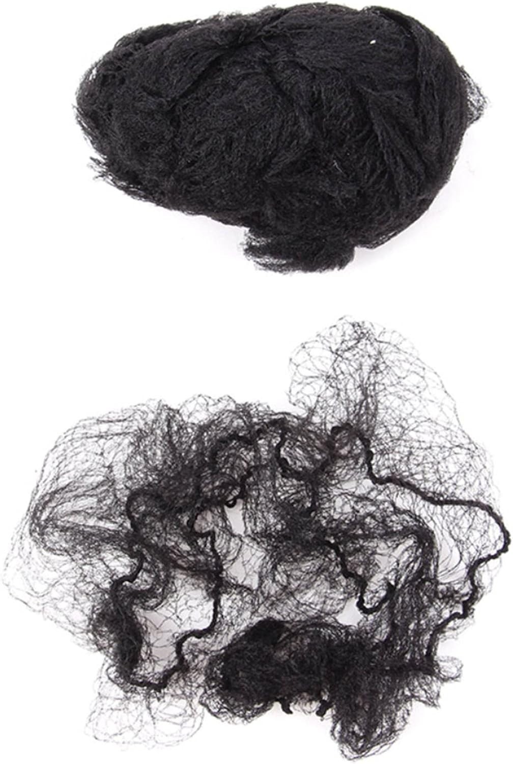 Disposable Black Hair Nets, Invisible & Lightweight, 100 Pcs