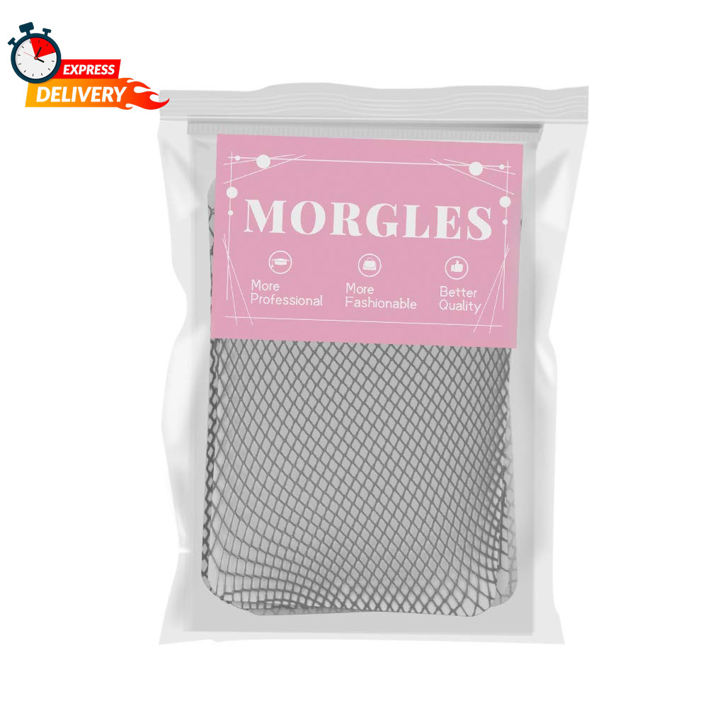 MORGLES 6PCS Wig Cap Non Slip, Black Mesh Net Wig Caps for Women Men, Weaving Ha