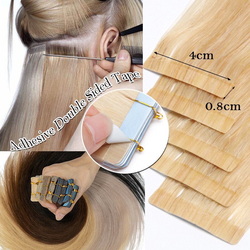 Tape in Hair Extensions Remy Human Hair Balayage 25G-200G Full Head Straight 22″