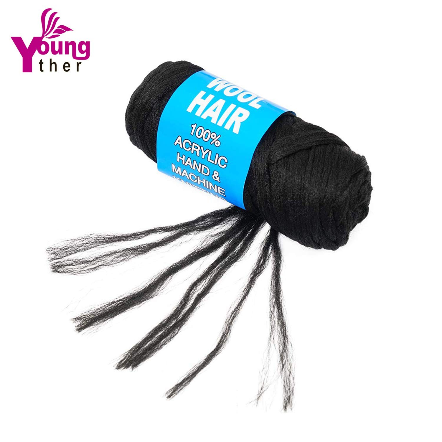 100% Brazilian Wool Hair Acrylic Yarn for African Braids/Senegalese Twist/Fau…