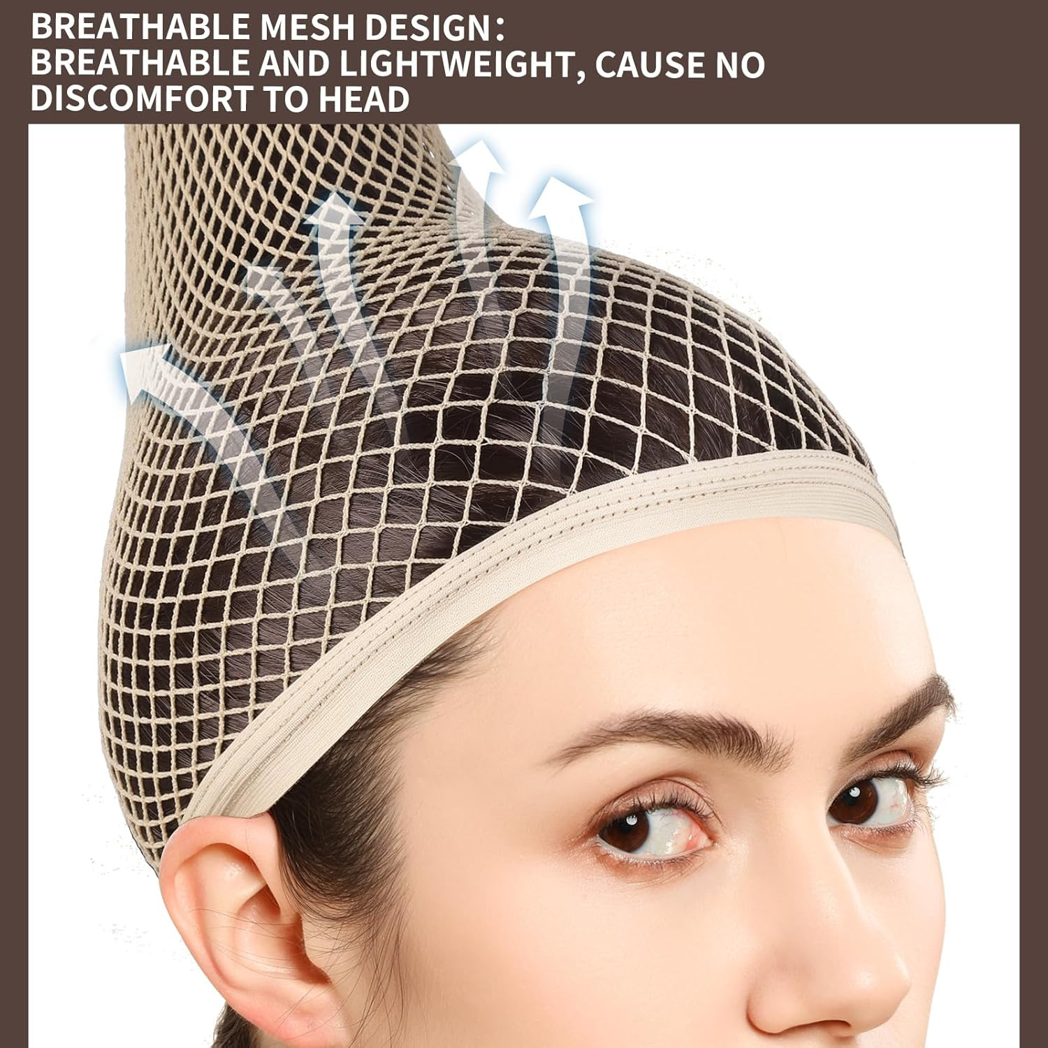 Wig Cap, Hair Net for Wigs, 30 CM Large Mesh Wig Cap for Long Hair for Women, Ny