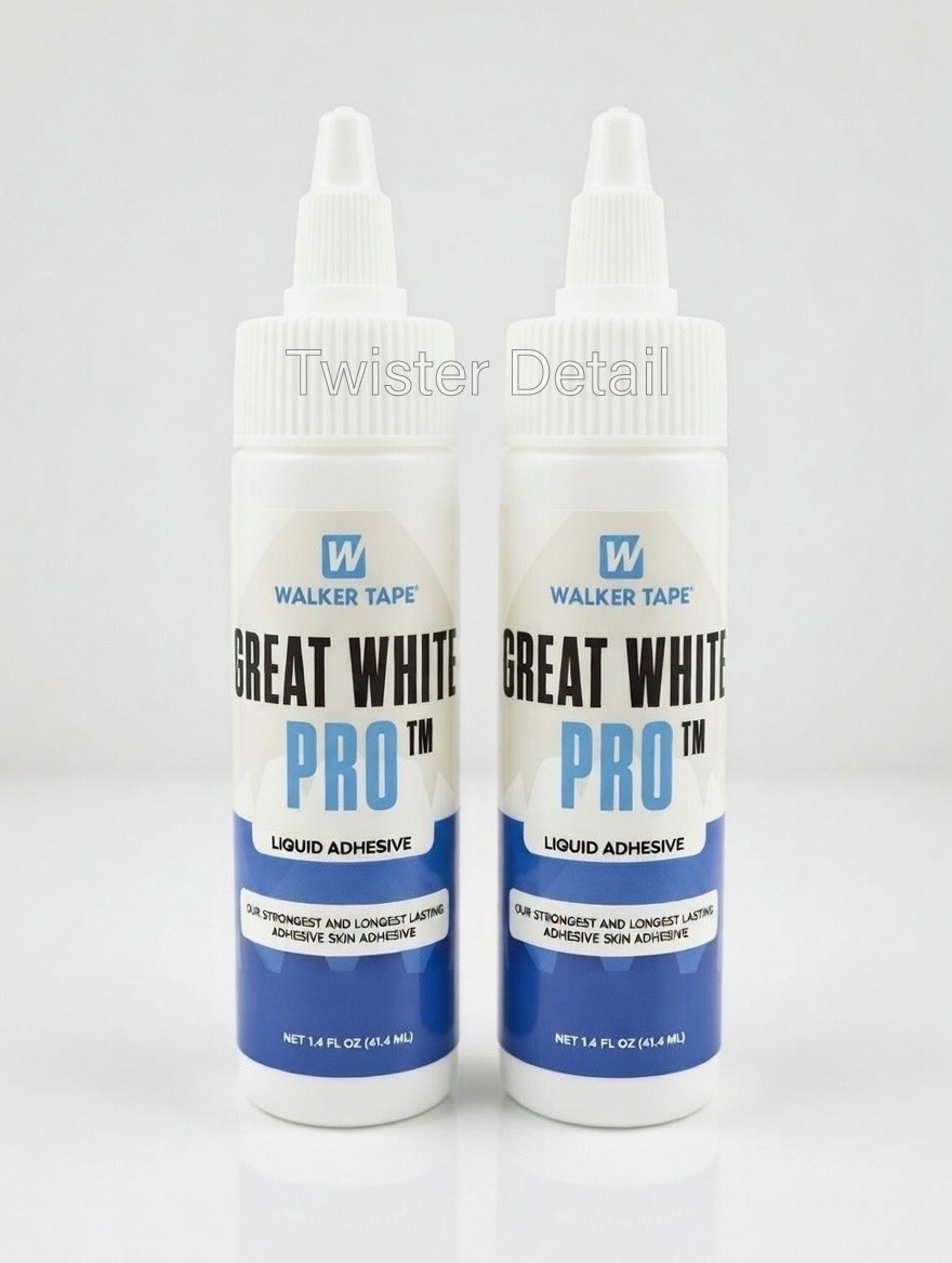 2-Pack Walker Tape Great White Pro Adhesive 1.4 oz – Lace Front Toupee Glue