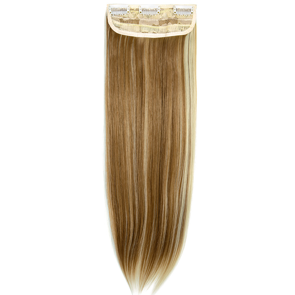 18″ Straight Long 4 PCS Set Thick Clip in on Hair Extensions Straight Bundles US