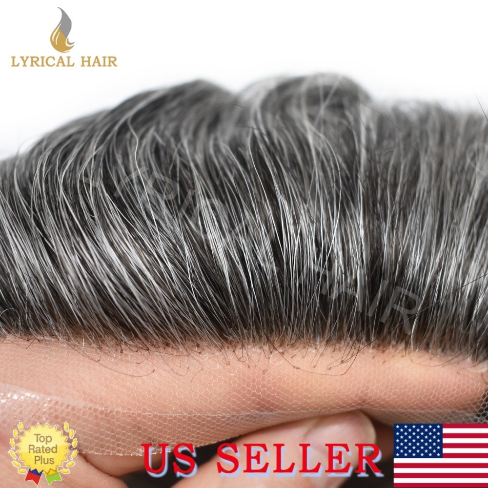 Lyrical Hair Mens Toupee Hairpiece French Lace Front Human Hair System Natural