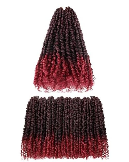 Pre-looped Passion Twist Crochet Hair 14 Inch 8 14 Inch (Pack of 8) TBug
