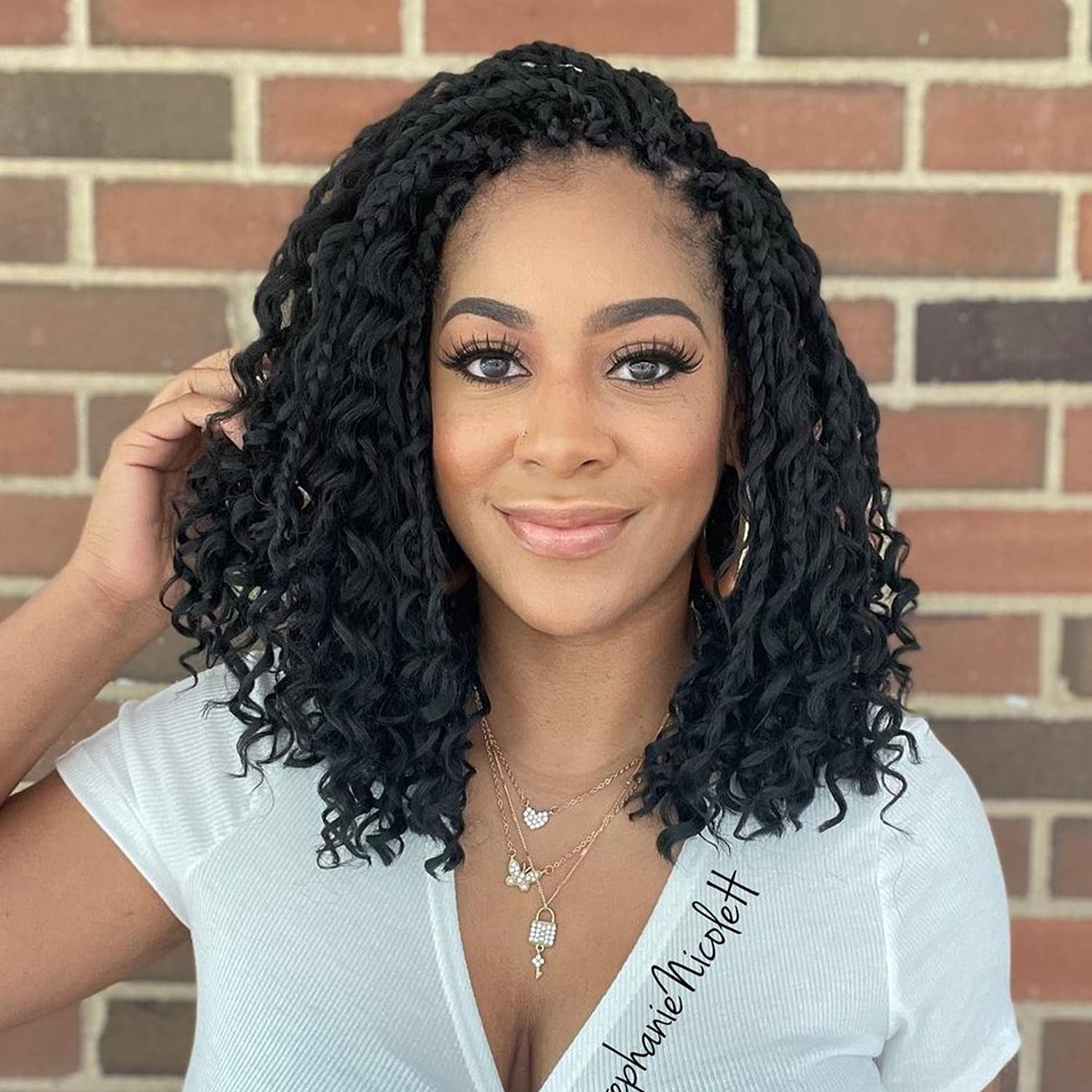 Luxury 12 Inch Curly Ends Box Braids – 8 Packs Bohemian Crochet Hair for Women