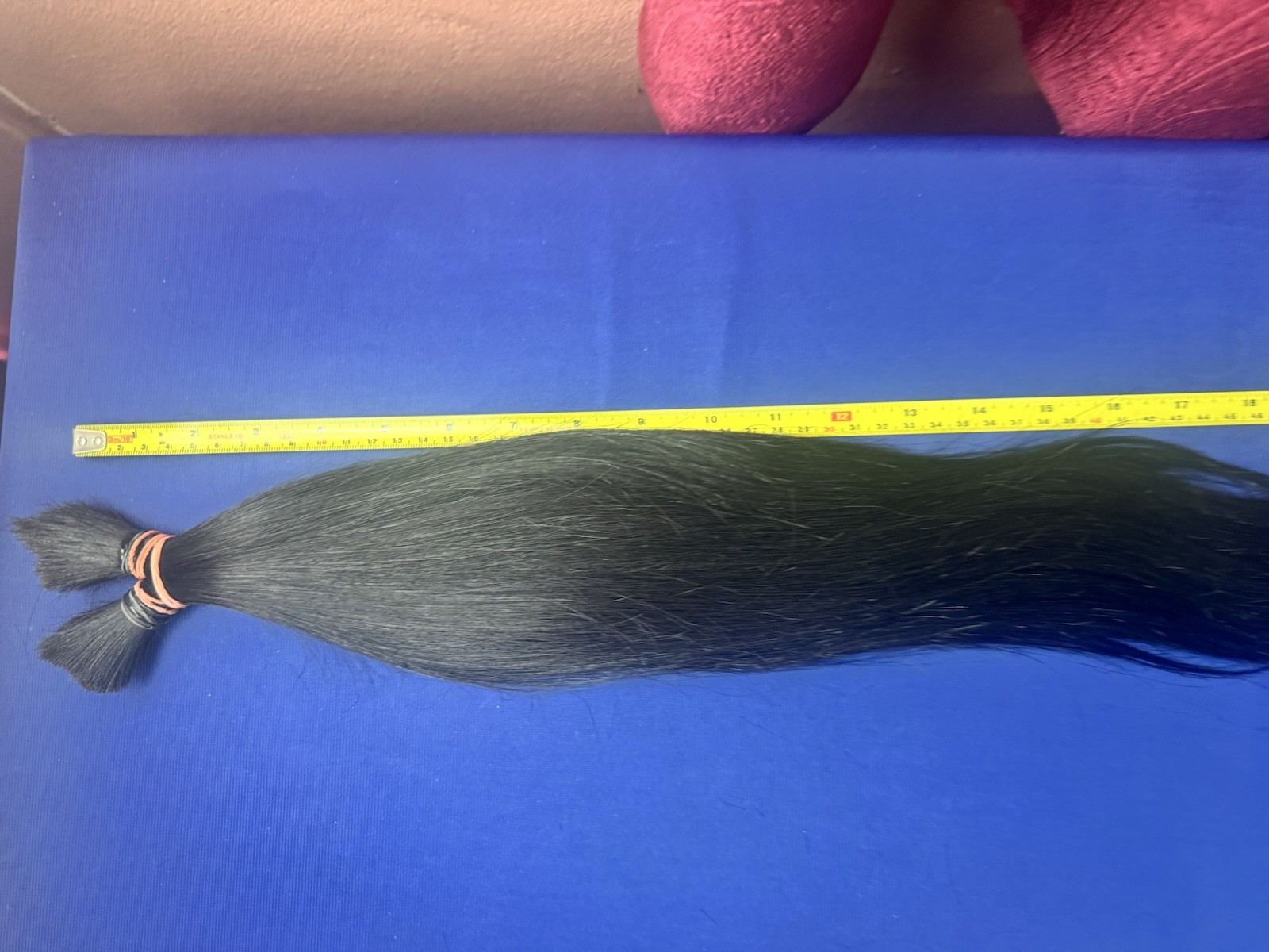 1586 Natural Human Hair Ponytail Straight Real Hair 24 Inch 130 g