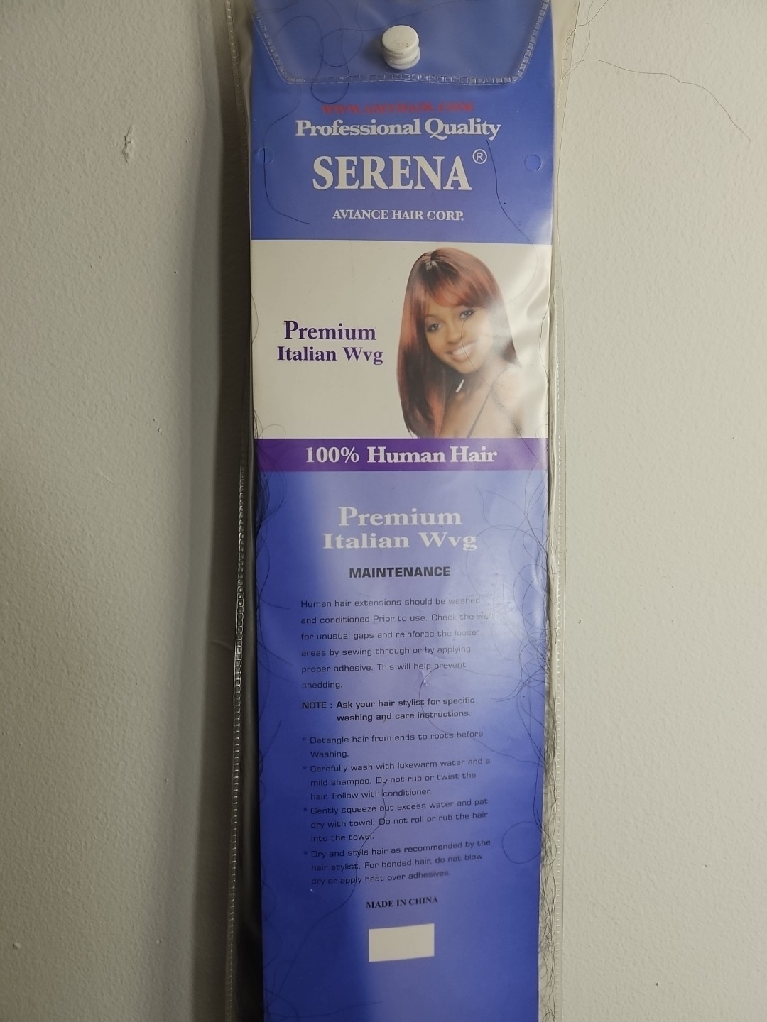 Serena Human Hair 14″ Italian Weave – Color 1 – 100% Human Hair – Soft & Natural