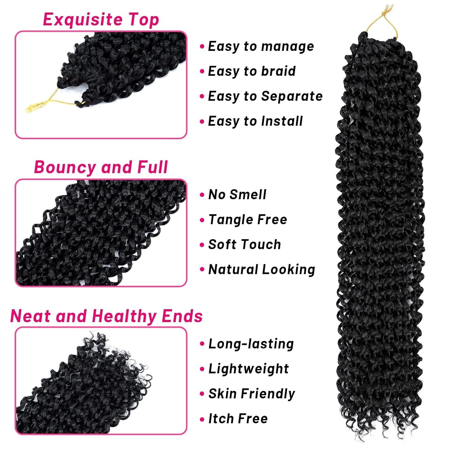 18 Inch Passion Twist Braiding Hair – 7 Packs for Butterfly Locs & More