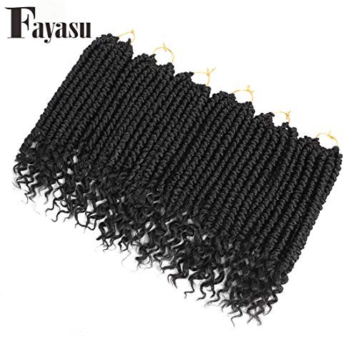 Pre Spring Twist Crochet Hair Senegalese Crochet Braids 12 Inch (Pack of 6) #1B