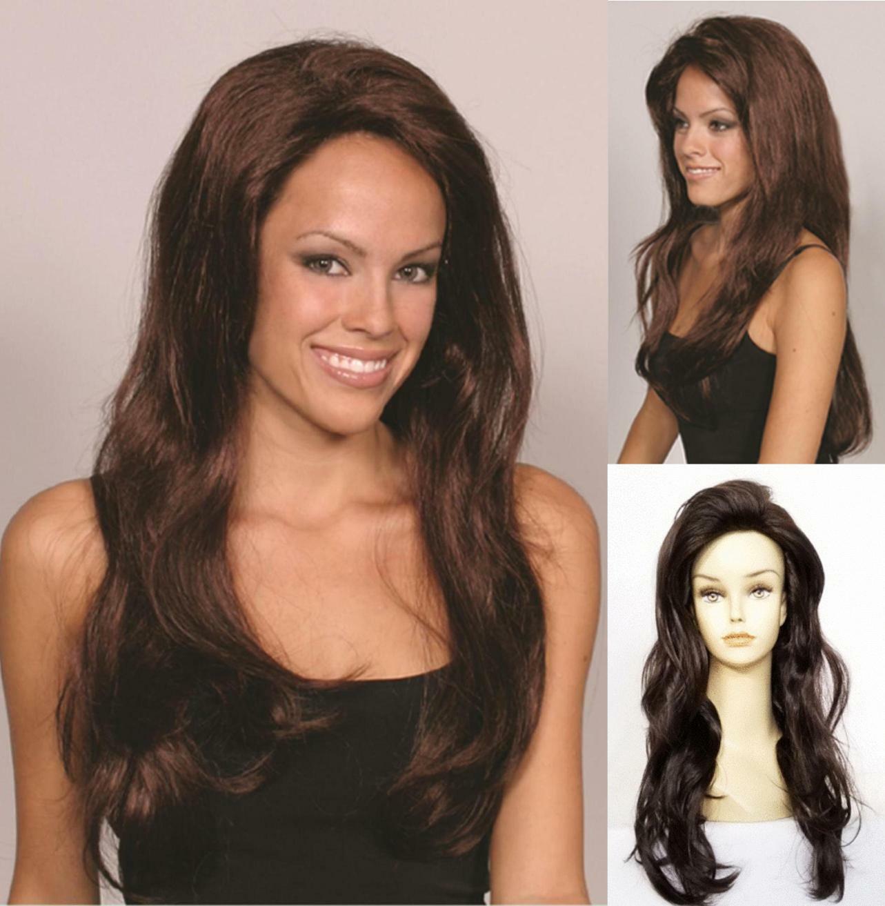 WOMENS LADY 27″ LONG STRAIGHT HAIR WIG W/ SLIGHT LAYER & BANGS TIFFANY MELINA