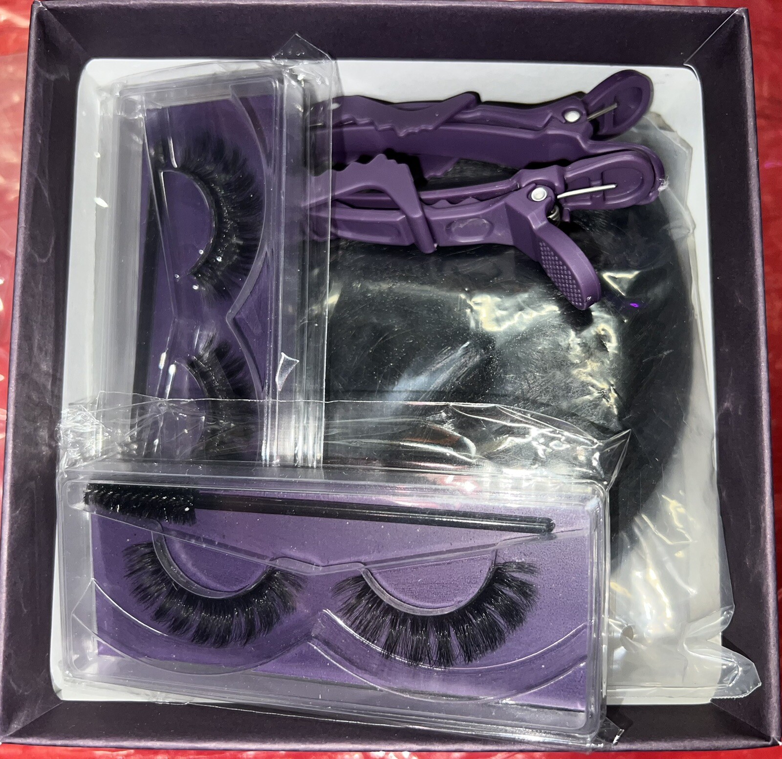 LUVME Invisible Clip in Hair Extensions,16 Inch 2 Pack 220g 14pcs