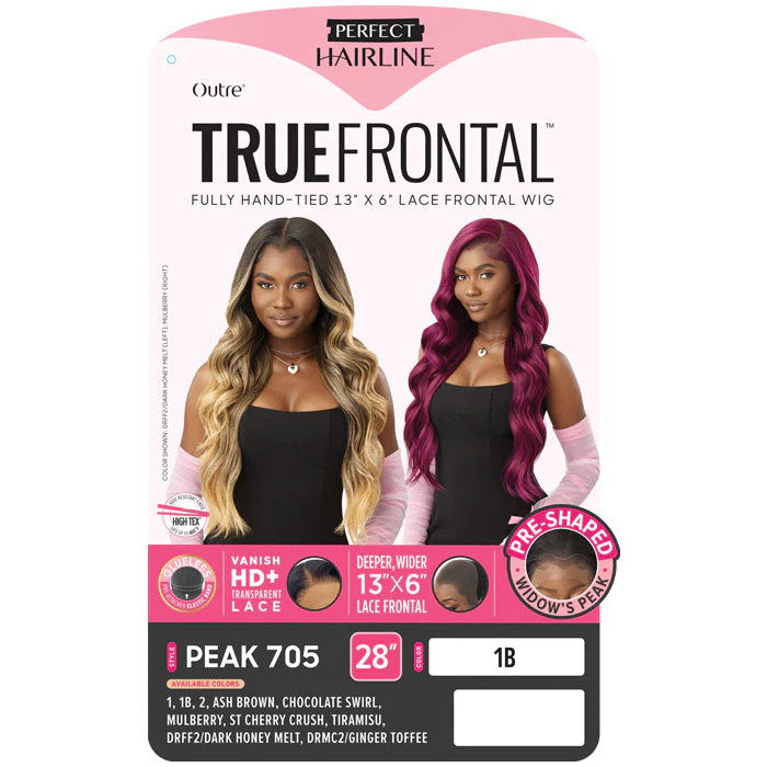 Outre Perfect Hairline True Frontal Glueless 13×6 HD Lace Front Wig – PEAK 705