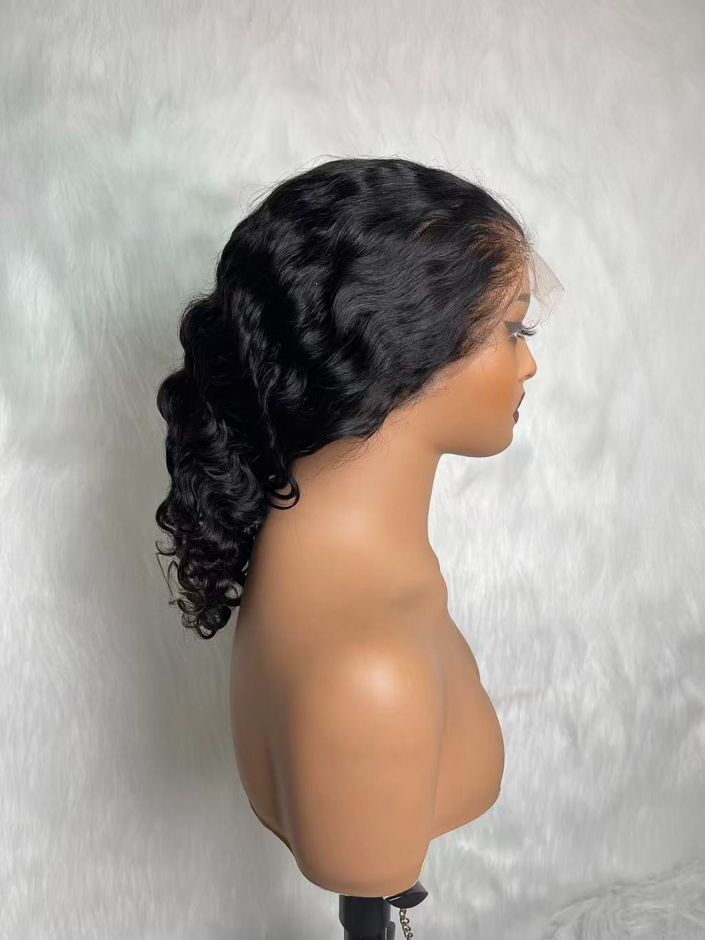 12inch 360 HD Lace Loose Wave Wig With Invisible Strap