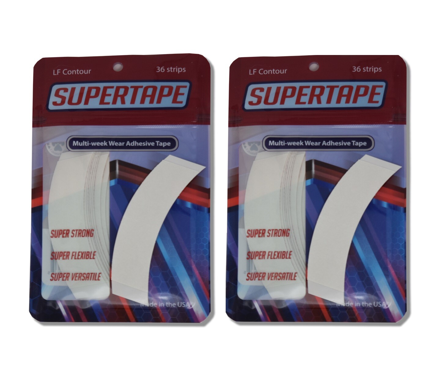 SUPERTAPE LACE FRONT CONTOUR DOUBLE SIDED SUPER TAPE LINER ~ LACE WIG 72 PCS