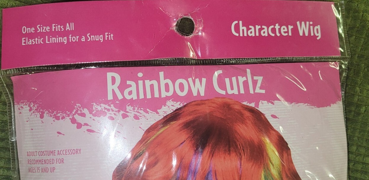 CELEBRATE HALLOWEEN!! Cosplay Primary Multicolor Wig Long Wig W/Bangs NEW !!