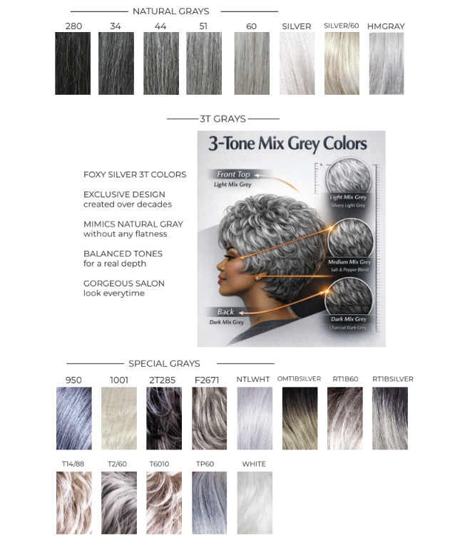 Foxy Silver GLENDA MONOFILAMENT Wig, Stylish and Natural-Looking Synthetic Wig