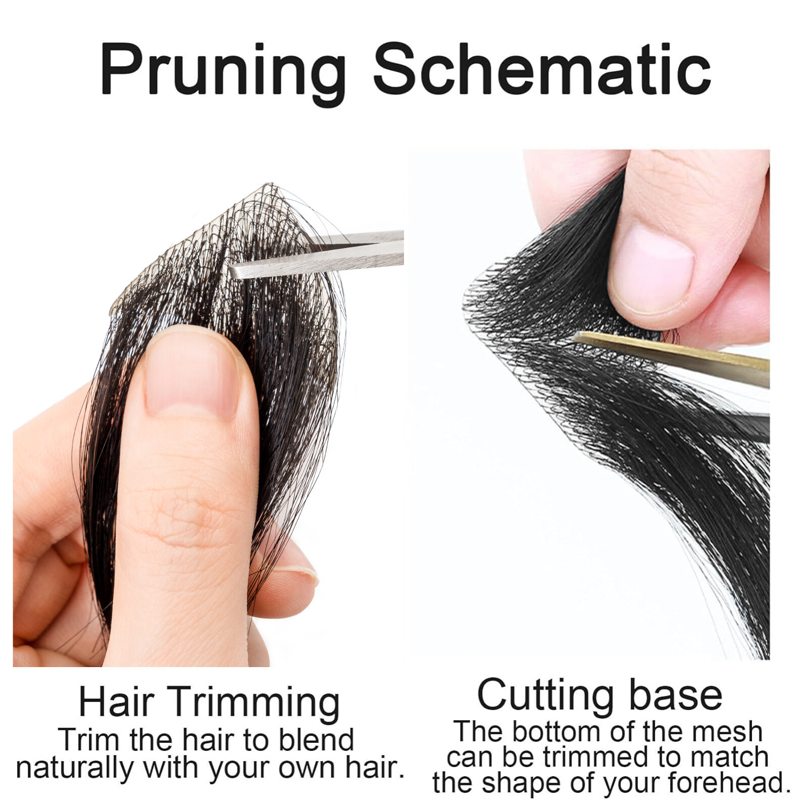 Toupee Human Hair Mini Replacement System Ultra Thin Skin PU For Bald Spot 8*8cm