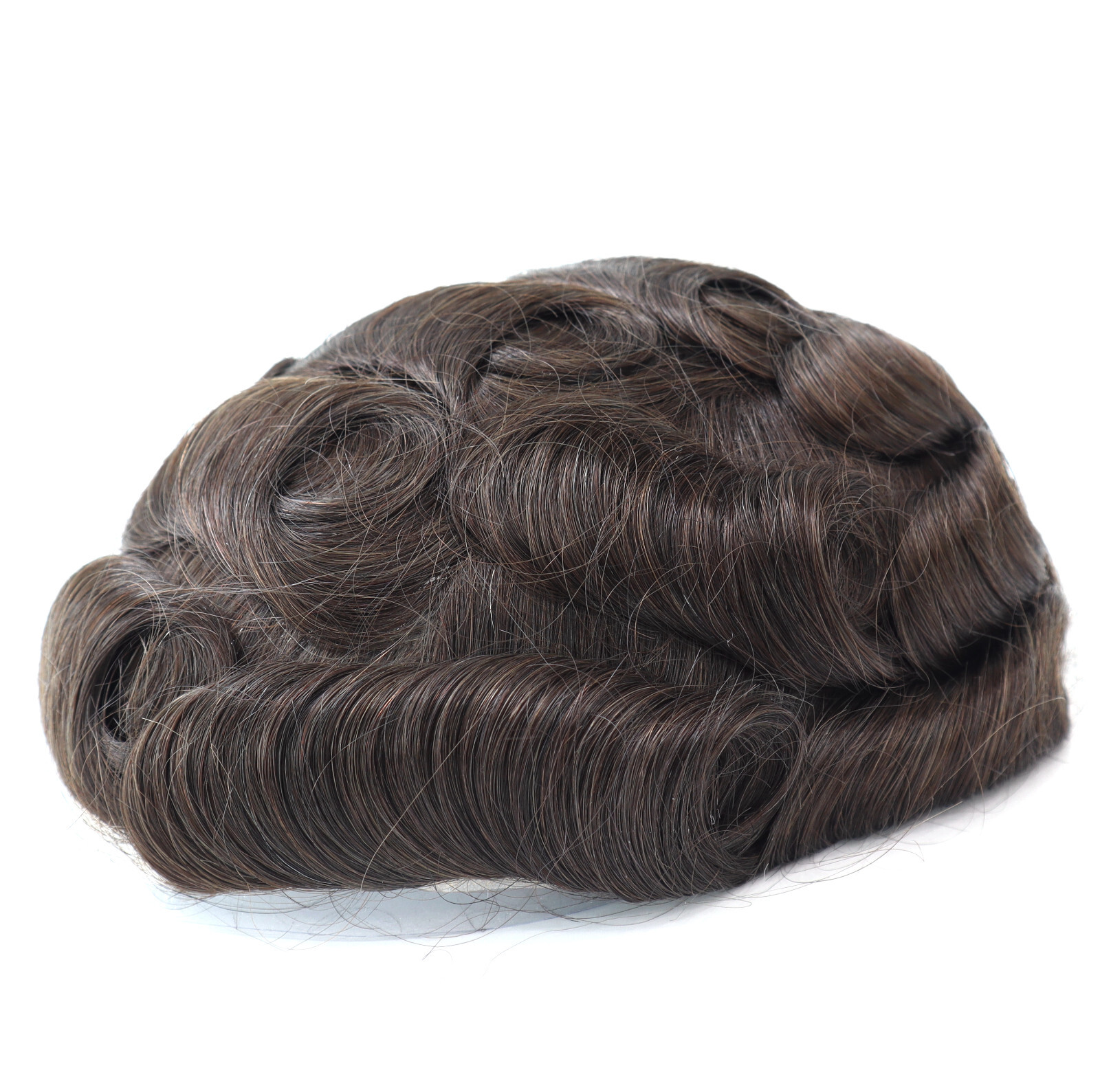 Toupee for Men Hair Replacement French Lace Human Hair Systems Hair Pieces BH Q6