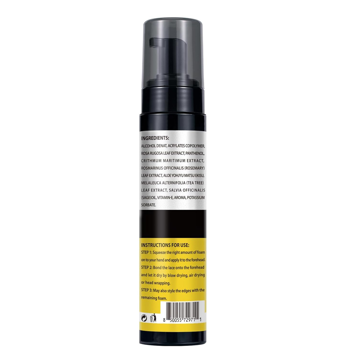 Lace Melting and Holding Mousse Glue-Less Hair Adhesive for Wigs, Wig Glue Lace