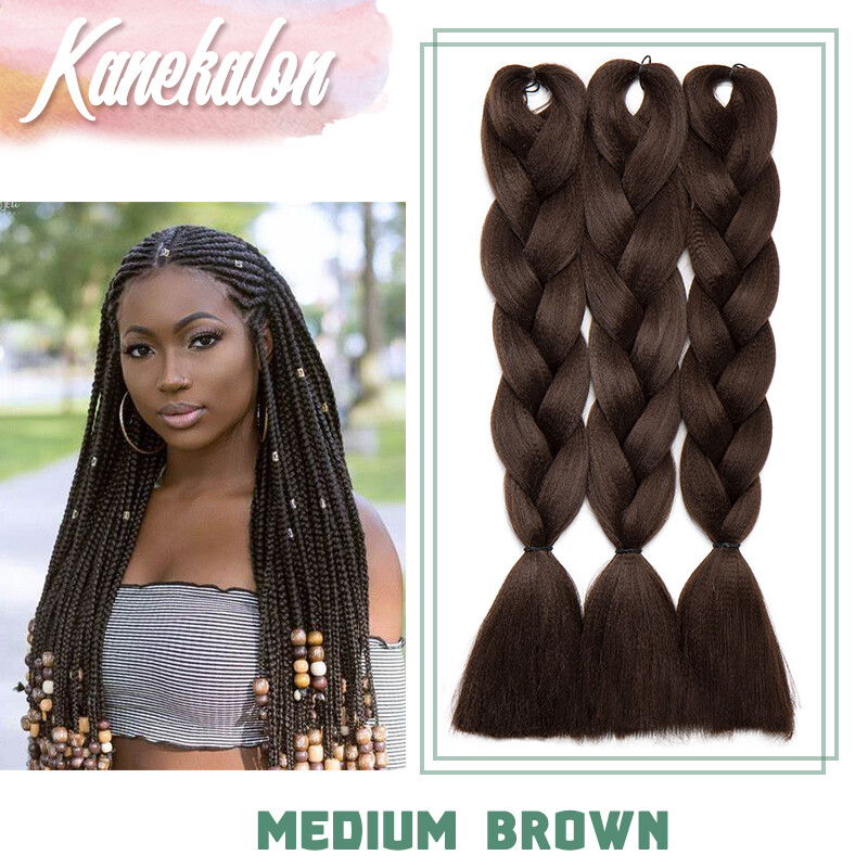 24″ Afro Braids Ombre Synthetic Christmas Jumbo Twist Braiding Hair Extension US
