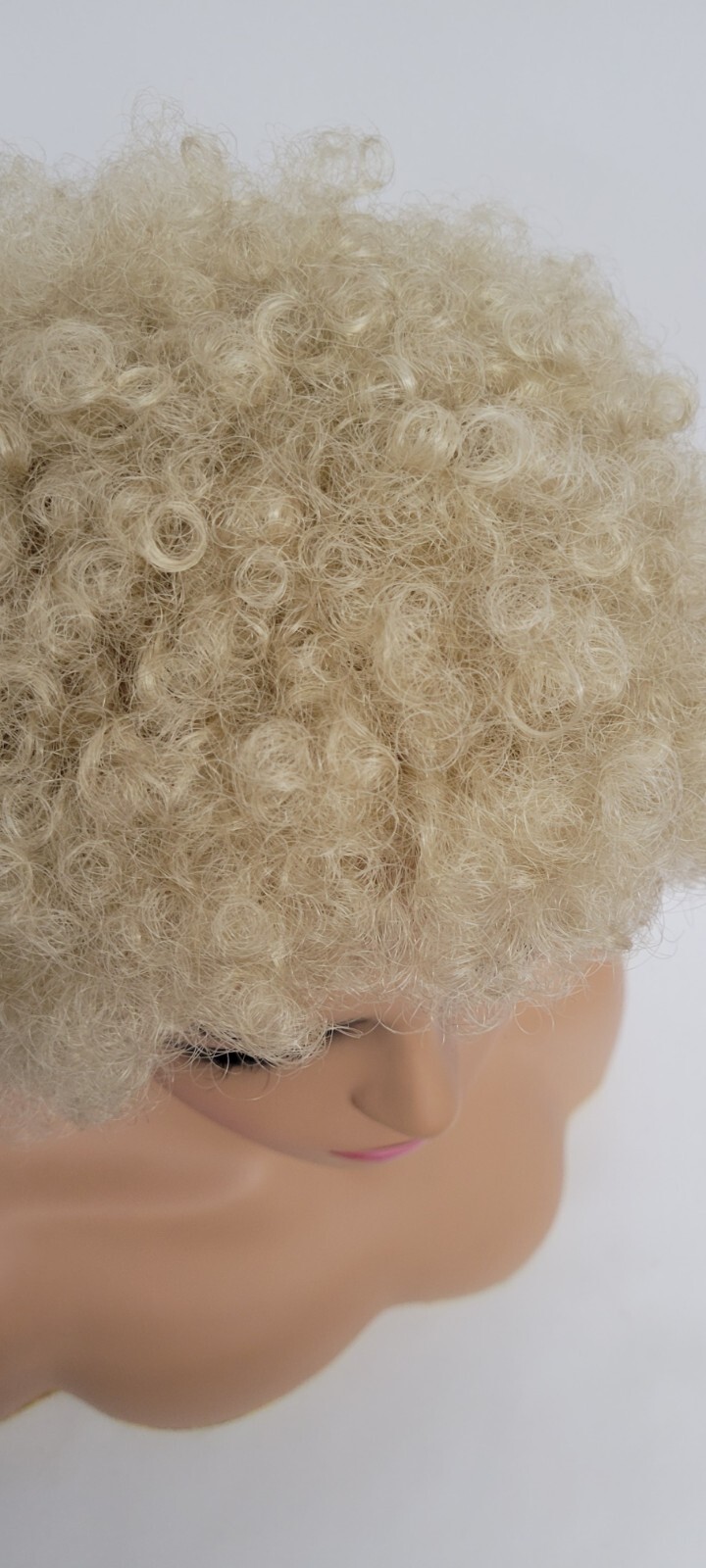 Blonde Short Afro Wigs for Black Women Curly Kinky Retro MADE INJAPAN #eleara