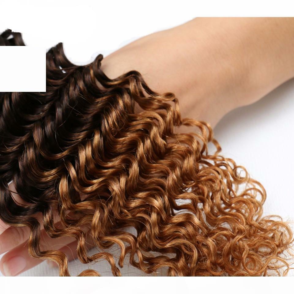 100% 1B/4/30&1B/4/27# BRAZILIAN VIRGIN HUMAN HAIR DEEP CURL 12 TO 30INCH 100g(1)