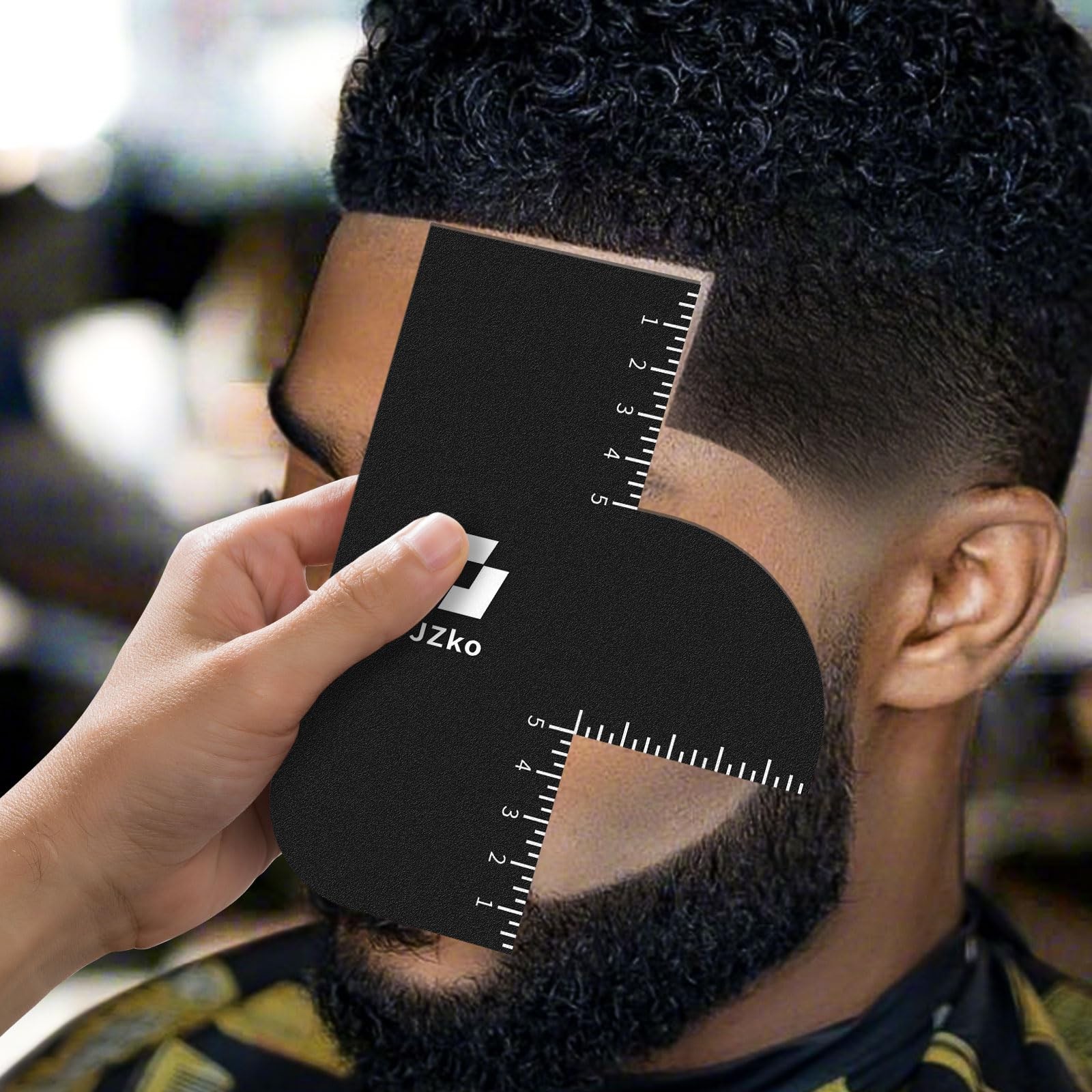 2Pcs Barber Accessories for Hairline Shaping, Enhancement Card for Barbers Reu