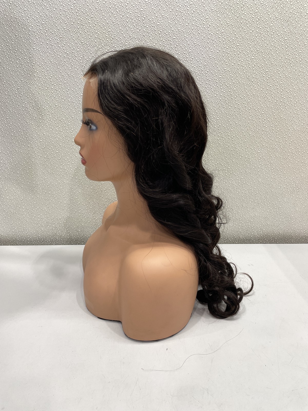 Geeta Hair Natural Black Human Hair Lace Front Long Wig 26″