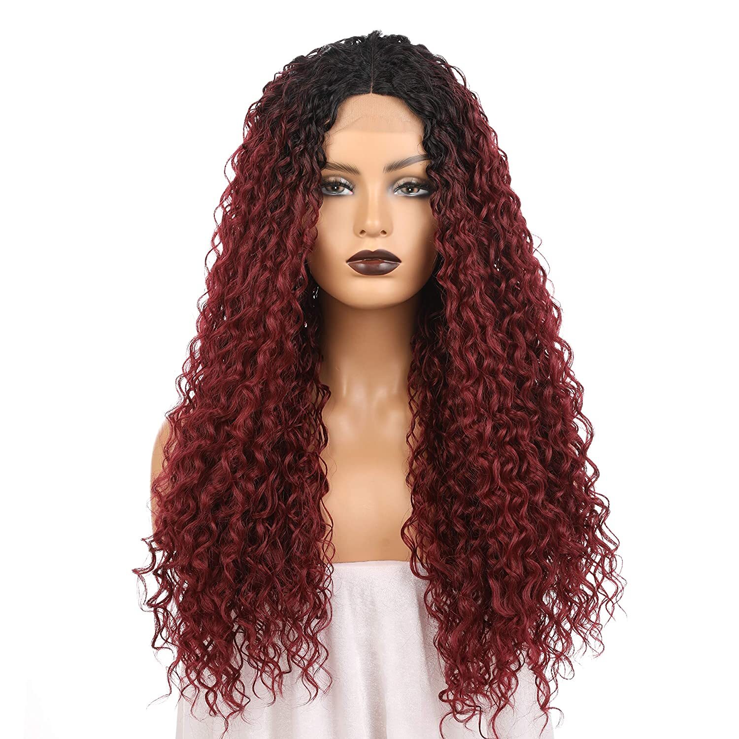 Onedor 23 Inch Kanekalon Futura Synthetic Hair Curly Lace Front Wig