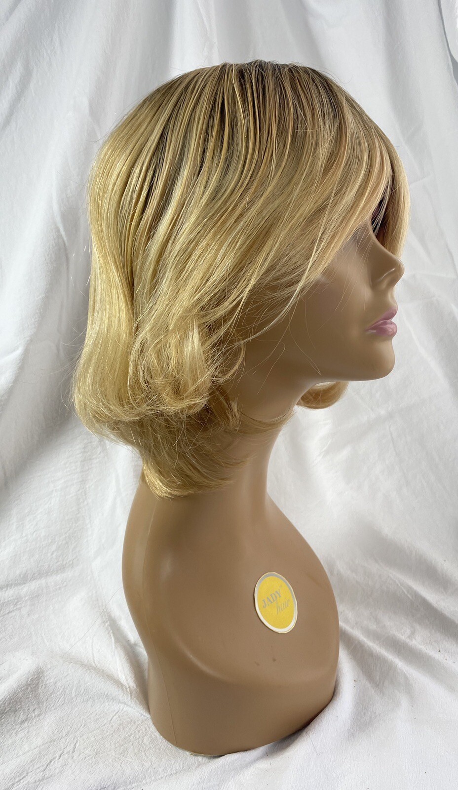 100% Human Hair Wig Short Bob Swiss Lace Hand Knotted With Wefts Back