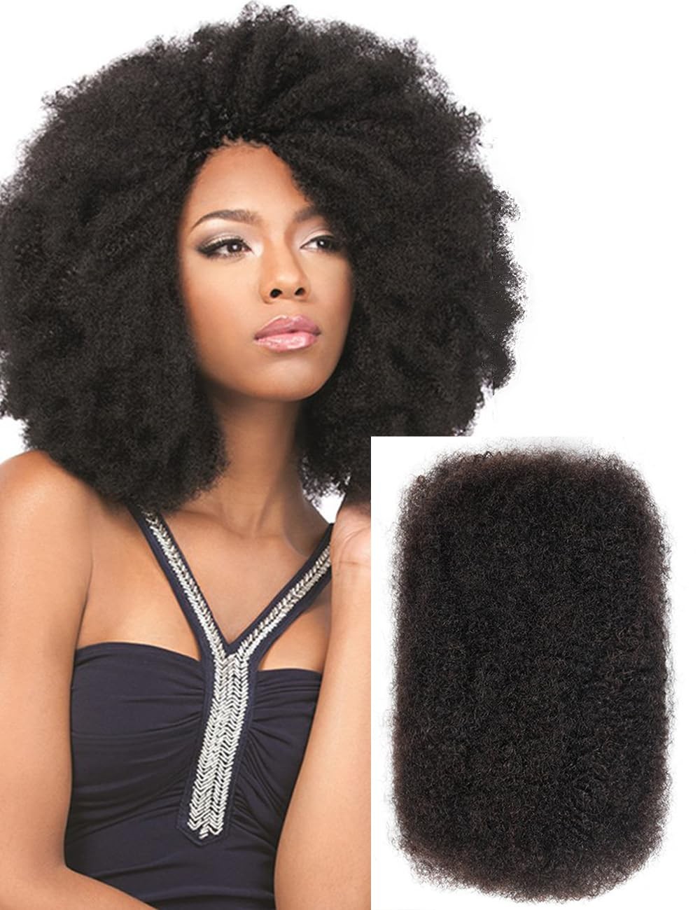 Style Icon 1 Bundle Afro Kinkys Bulk Human Hair 16 – – – – Loc