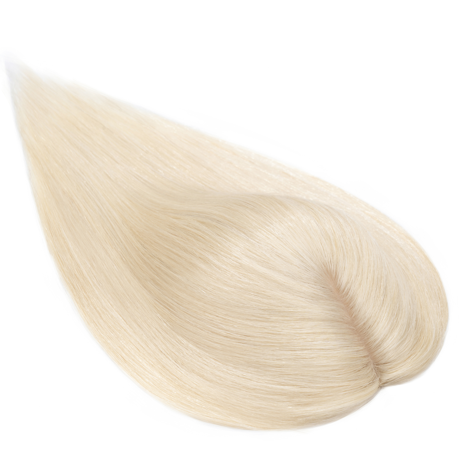 US CLEARANCE 100% Real Human Hair Clip In Top Topper Remy Piece Silk Base Toupee