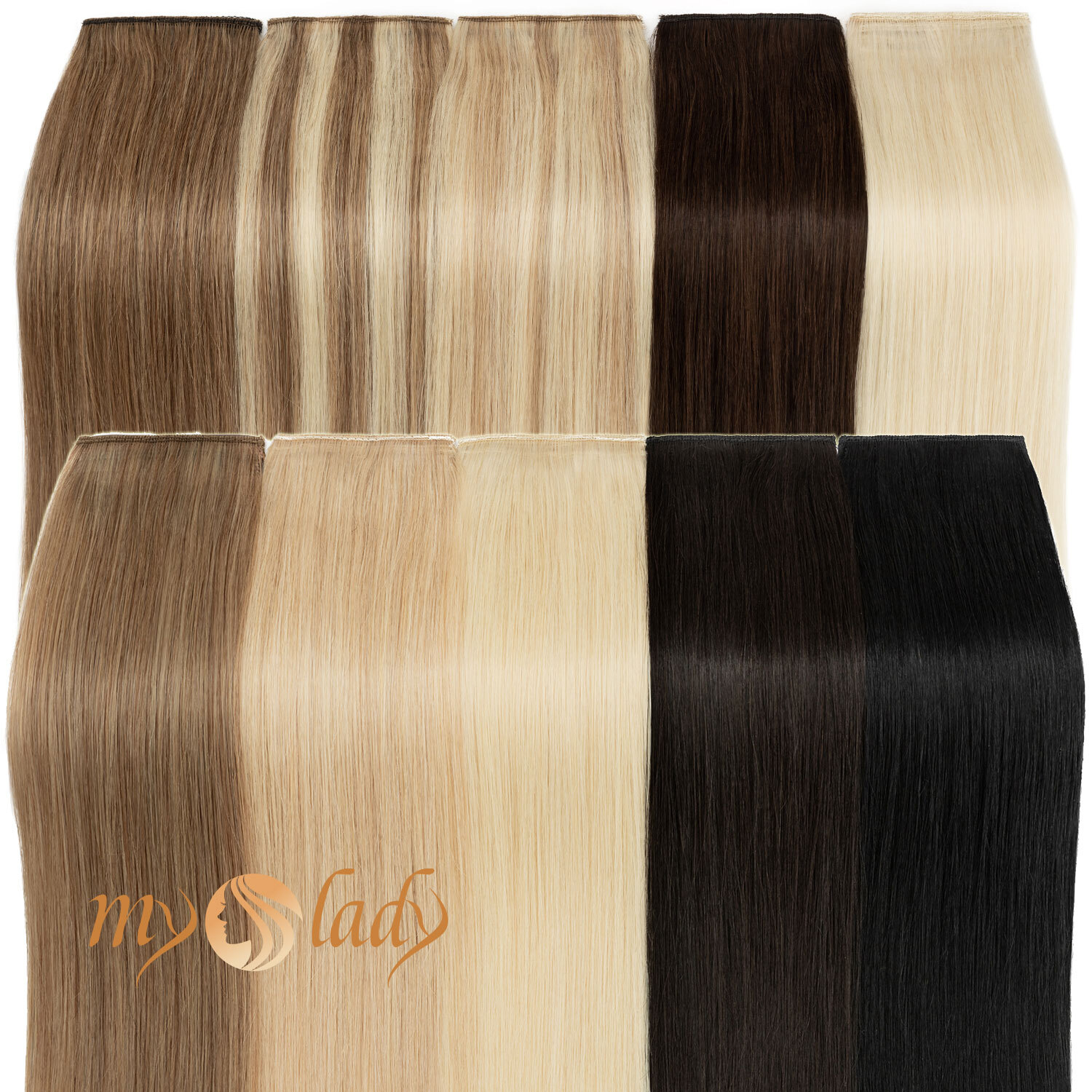 Thick Mini Hair Pad Clip In 100% Remy Human Hair Extensions Short Side Hairpiece