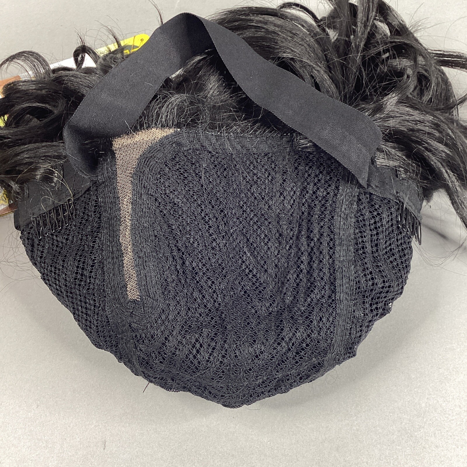 Delania Long Curly #1 Jet Black Premium Synthetic Lace Part Wig
