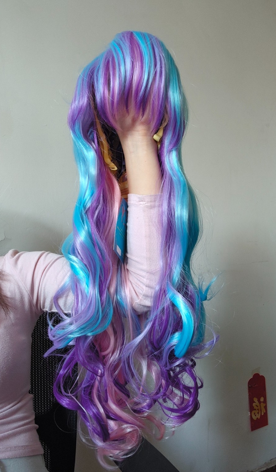 Long Colorfull Wave Cosplay Hair Wig Hair Care Cosplay Style Heat Resistant Wig