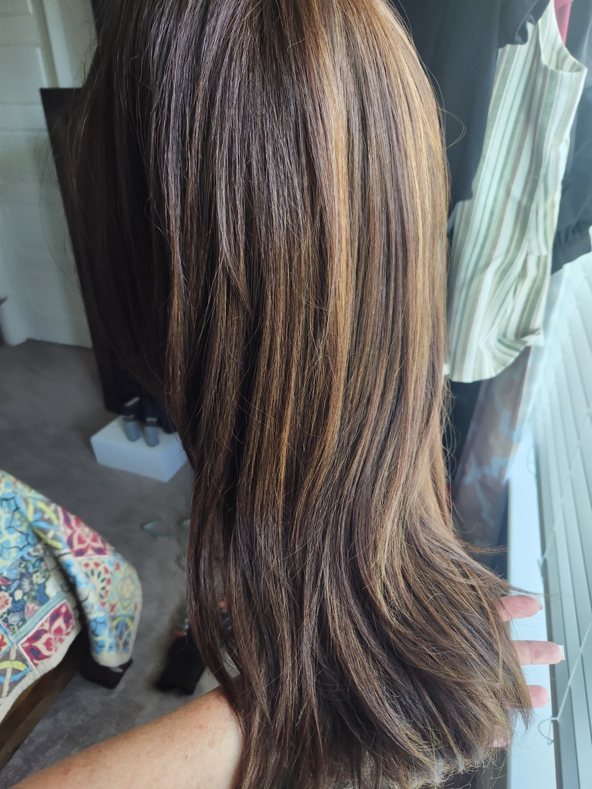 Lux Fiber Free Part Wig In Gorgeous Brunette