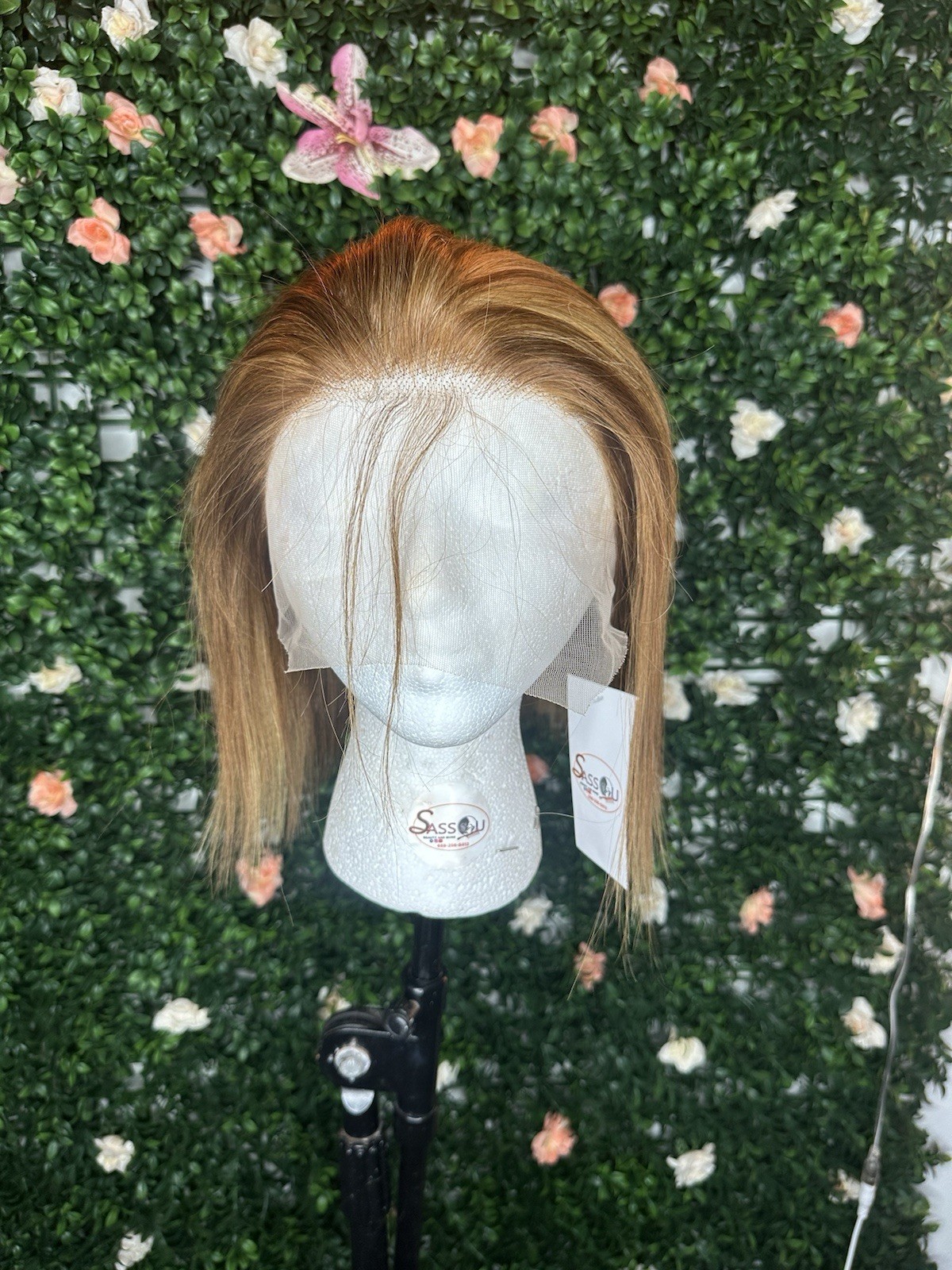 Bob Brown Short Straight Women ‘s T Part Lace Front 100% Human Hair