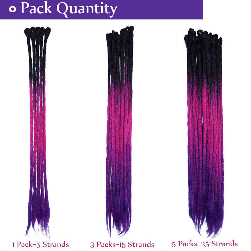 REAL Handmade Dreadlocks Crochet Reggae Braids Fake Hair Extensions OMBRE Blonde