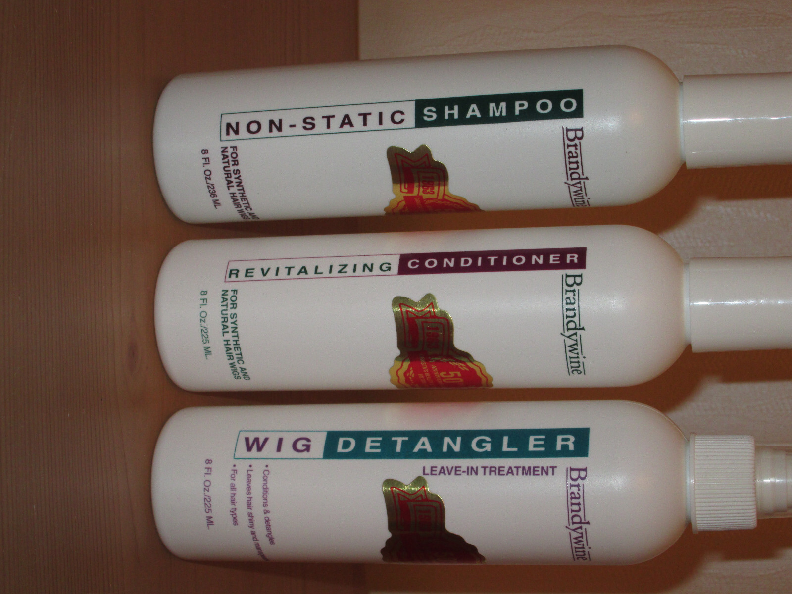 Brandywine – Non-Static Shampoo, Revitalizing Conditioner & Wig Detangler – 8oz