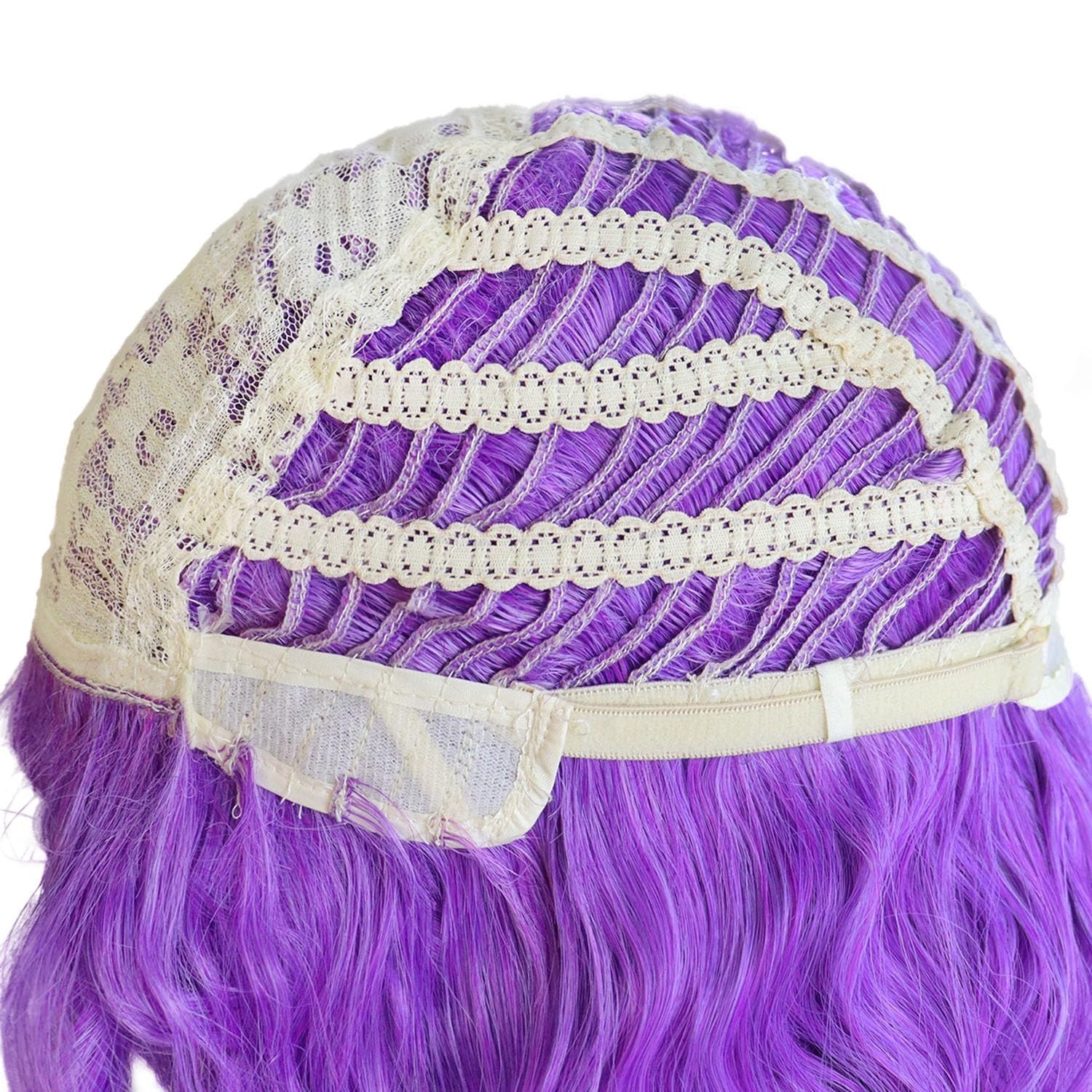 Gnimegil Long Purple Wavy Wigs For Women 26 Inch Part Curly Wig Natural Looking