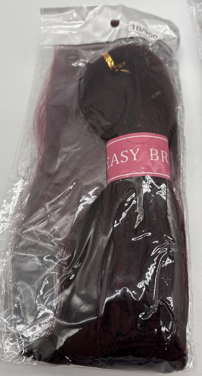 MSCHARM HAIR Easy Braid 1B/900 Off Black 1B Red Burgundy Shade 900 26in 6pk New