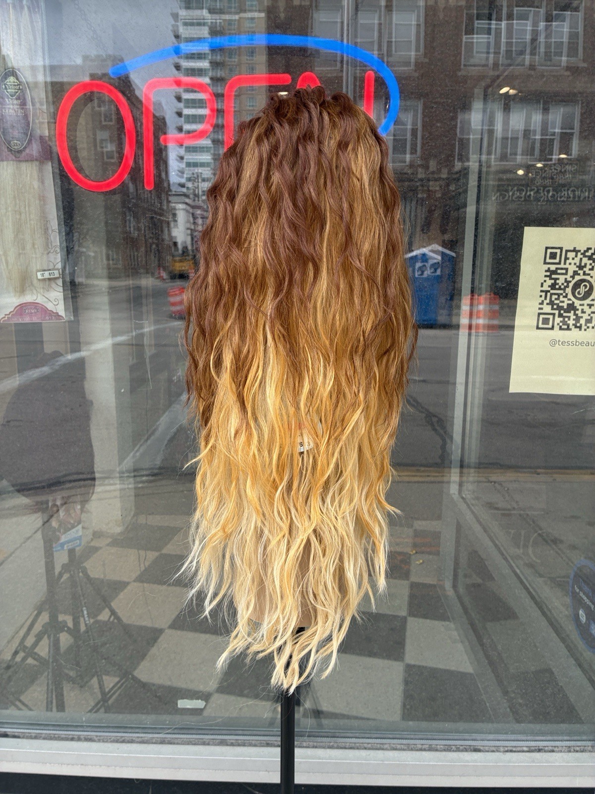 Free Part Swiss Lacefront Ombré Heat Resistant Wig Last One Available
