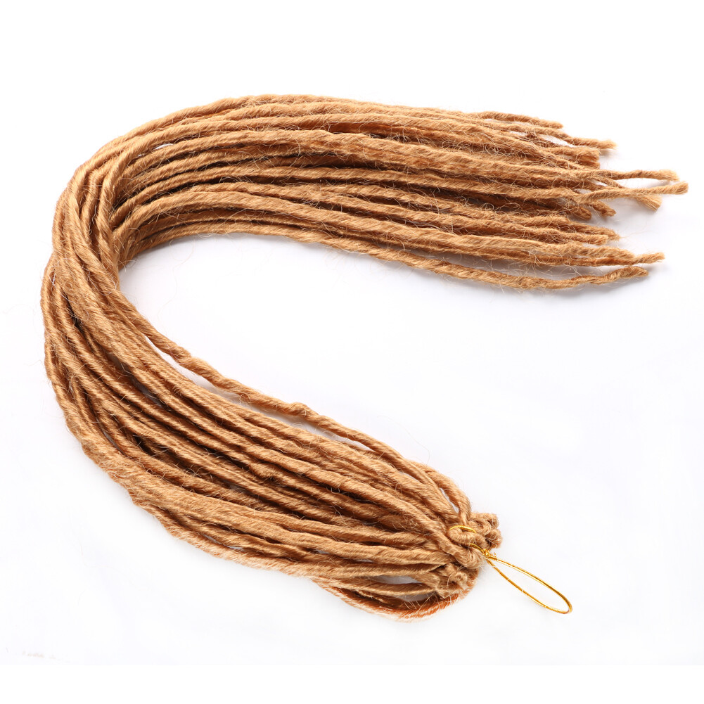 20″ Ombre Thin Faux Locs Crochet Braids Micro Dreadlocks Crochet Hair Extensions