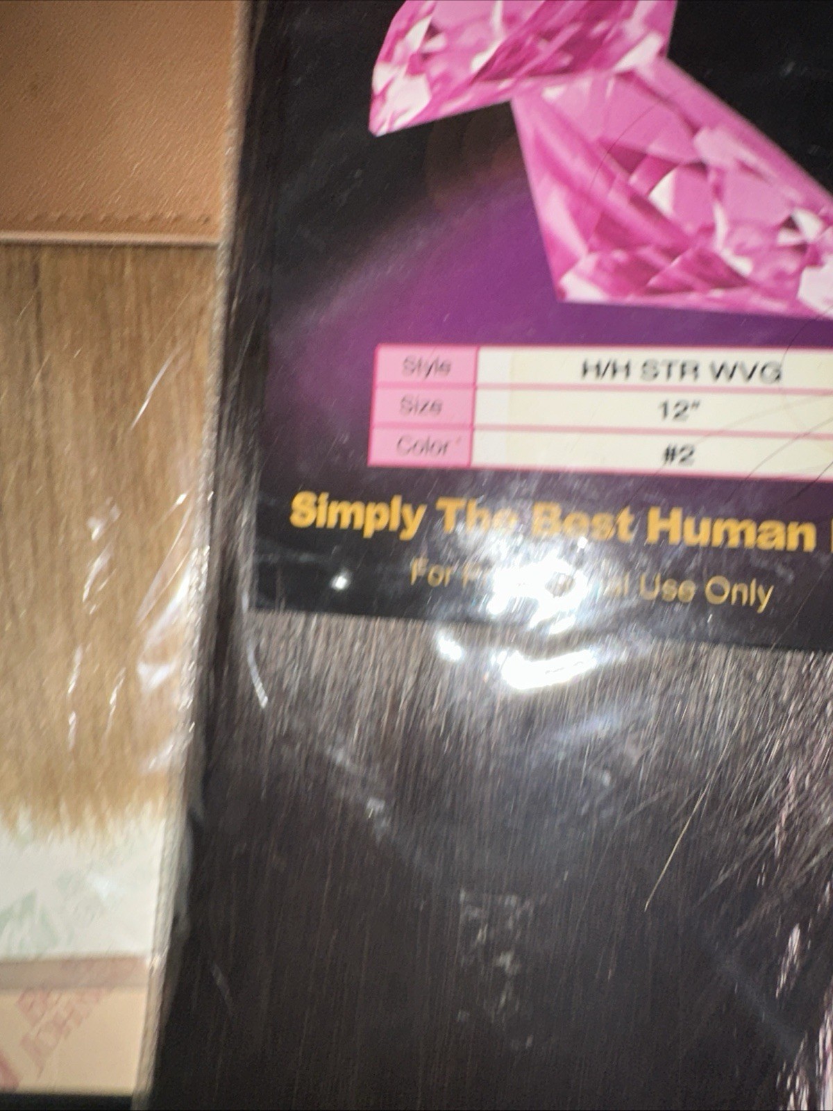 Pink Diamond Human Hair 10” 12” 14” Color #2 New