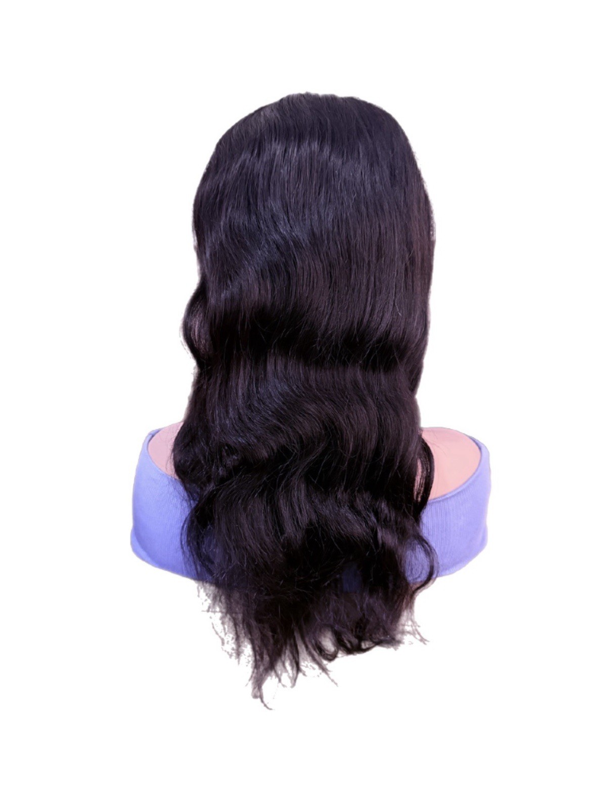 Long Black Wavy Wig Hairpiece for Women Adult, Natural Theme, Wavy Texture