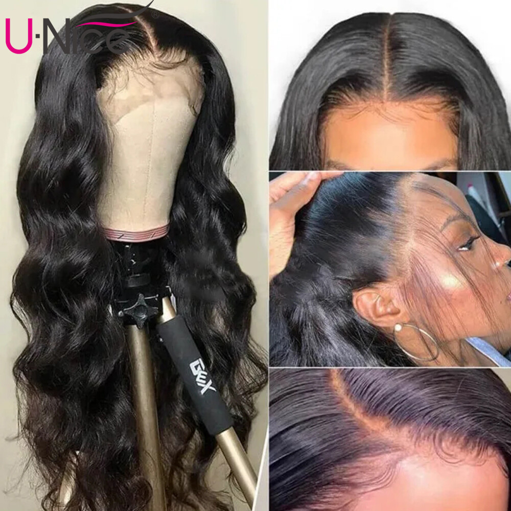Cambodian Body Wave HD Transparent 13×4 HD Lace Front Human Hair Wig Pre Plucked